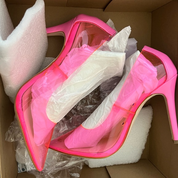 Pink Clear Jessica Simpson heels - Picture 4 of 5